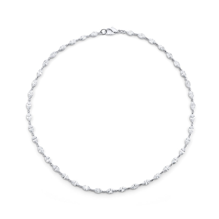 Platinum Marquise Diamond Necklace