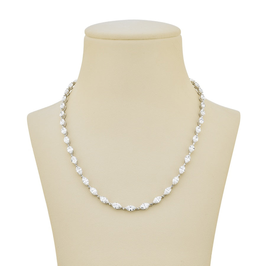 Platinum Marquise Diamond Necklace