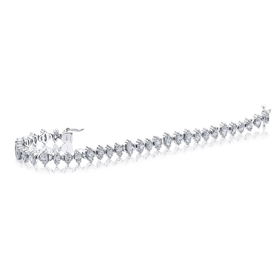Platinum Marquise Diamond Bracelet