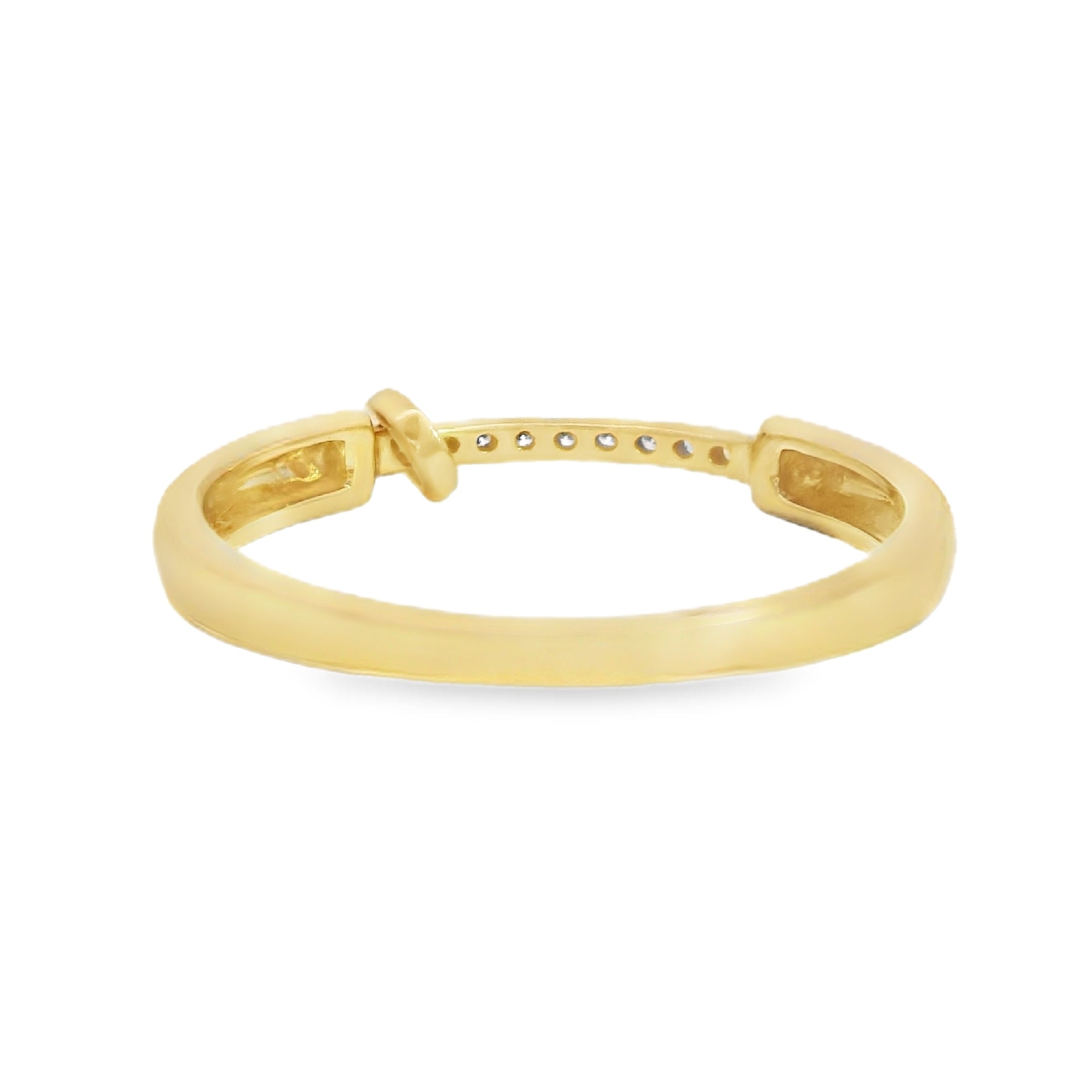 Pavé Diamond Ring with Rondell Accent