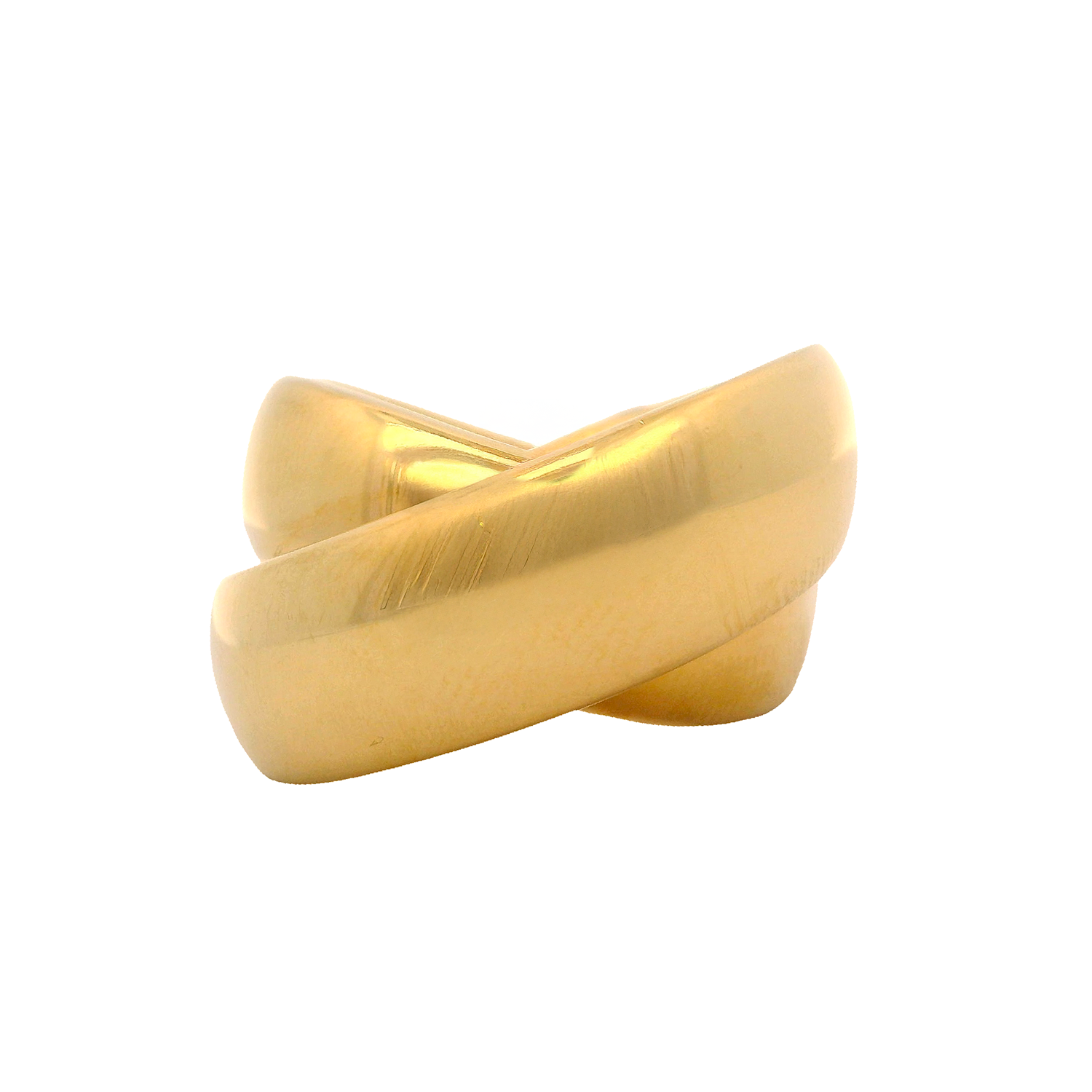 Gold Wide Rolling Ring