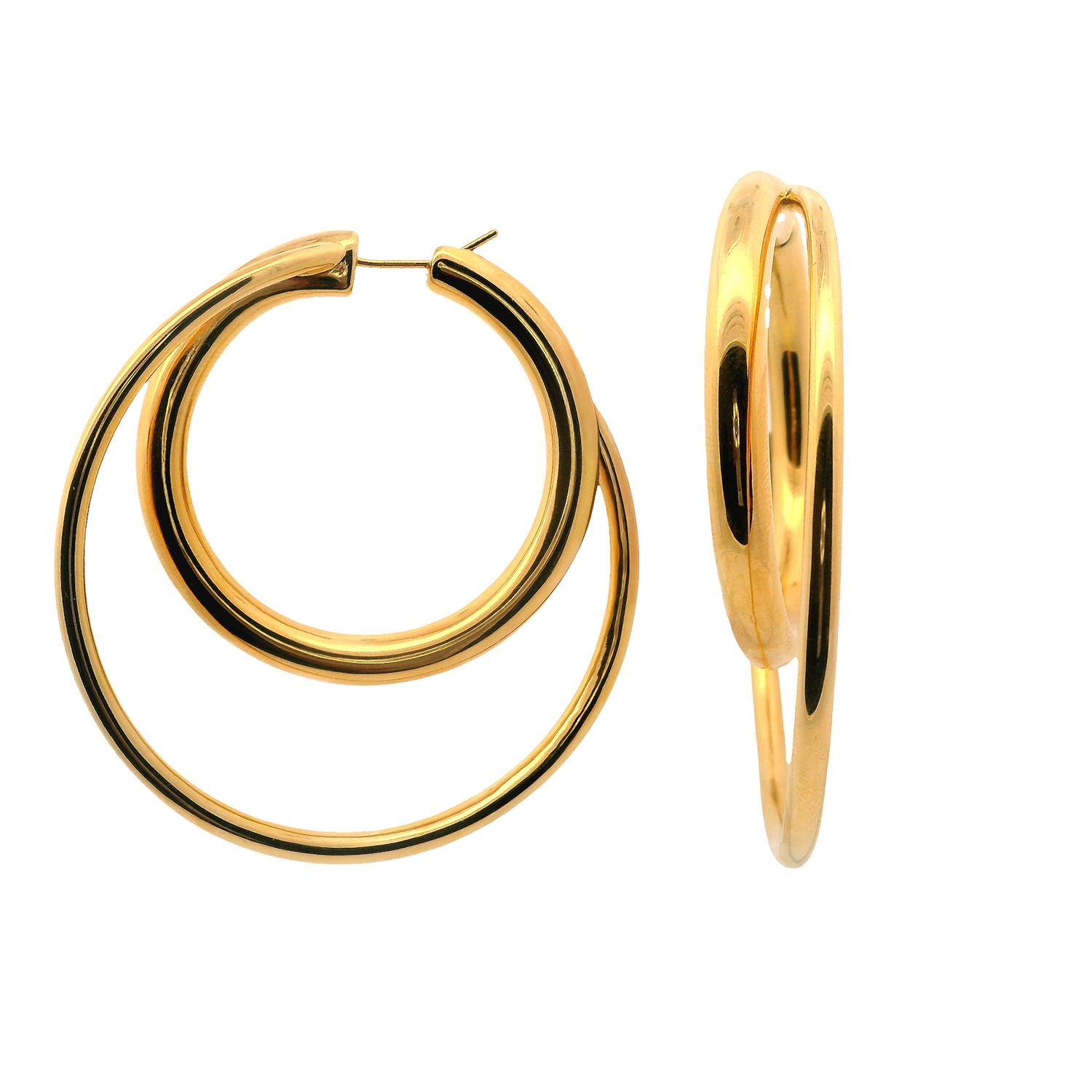 Large Orbit Hoop Earrings