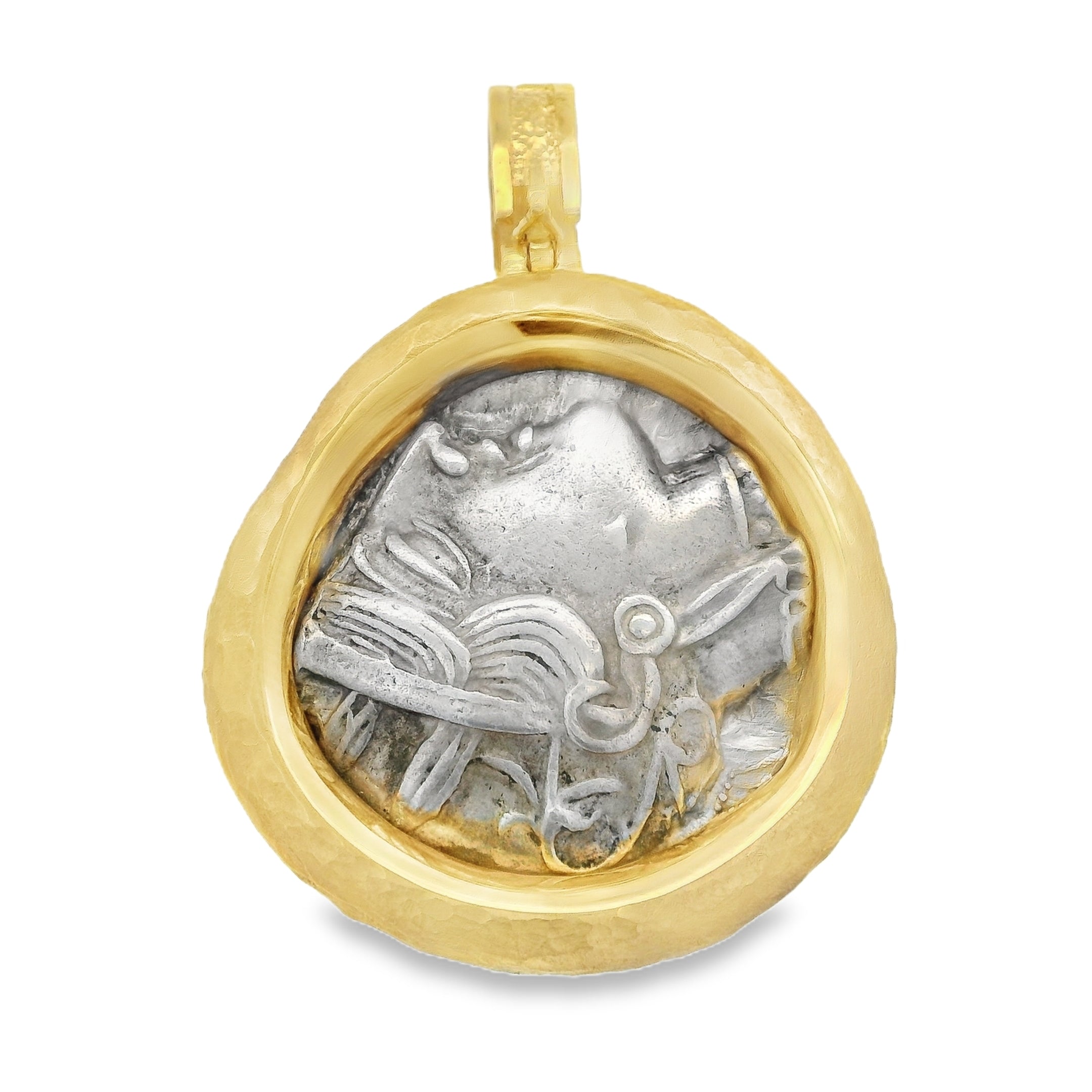 Owl Athena Coin Enhancer Pendant