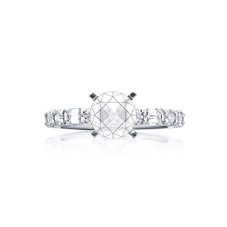 Platinum Engagement Ring 7557-008
