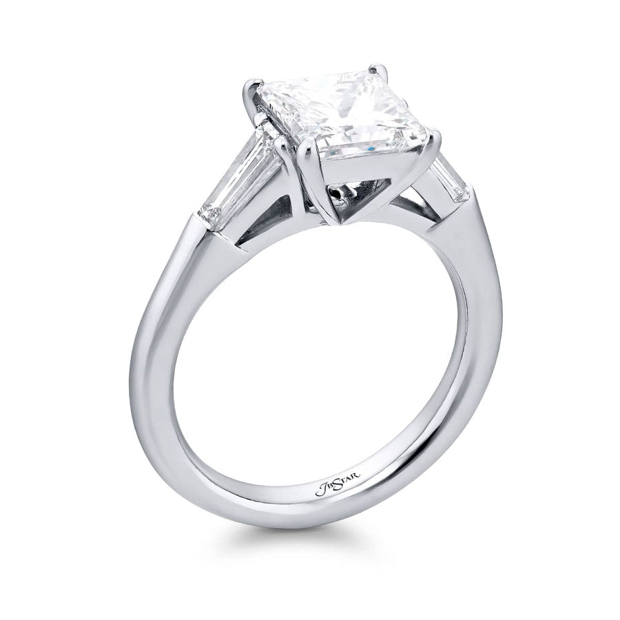 Platinum Princess-Cut Diamond GIA Certified Engagement Ring