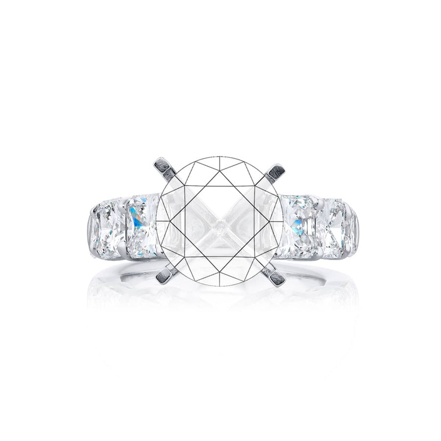Platinum Engagement Ring 7612-004