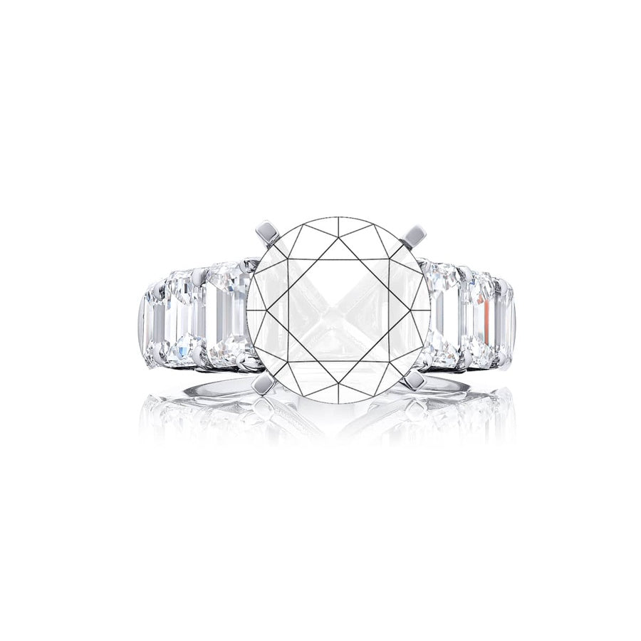 Platinum Engagement Ring 7106-002