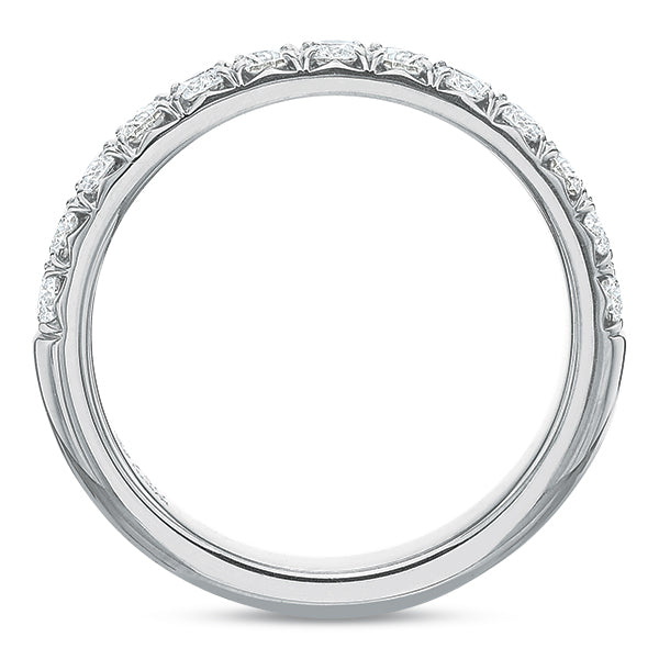 French Cut Flush Fit Diamond Anniversary Band