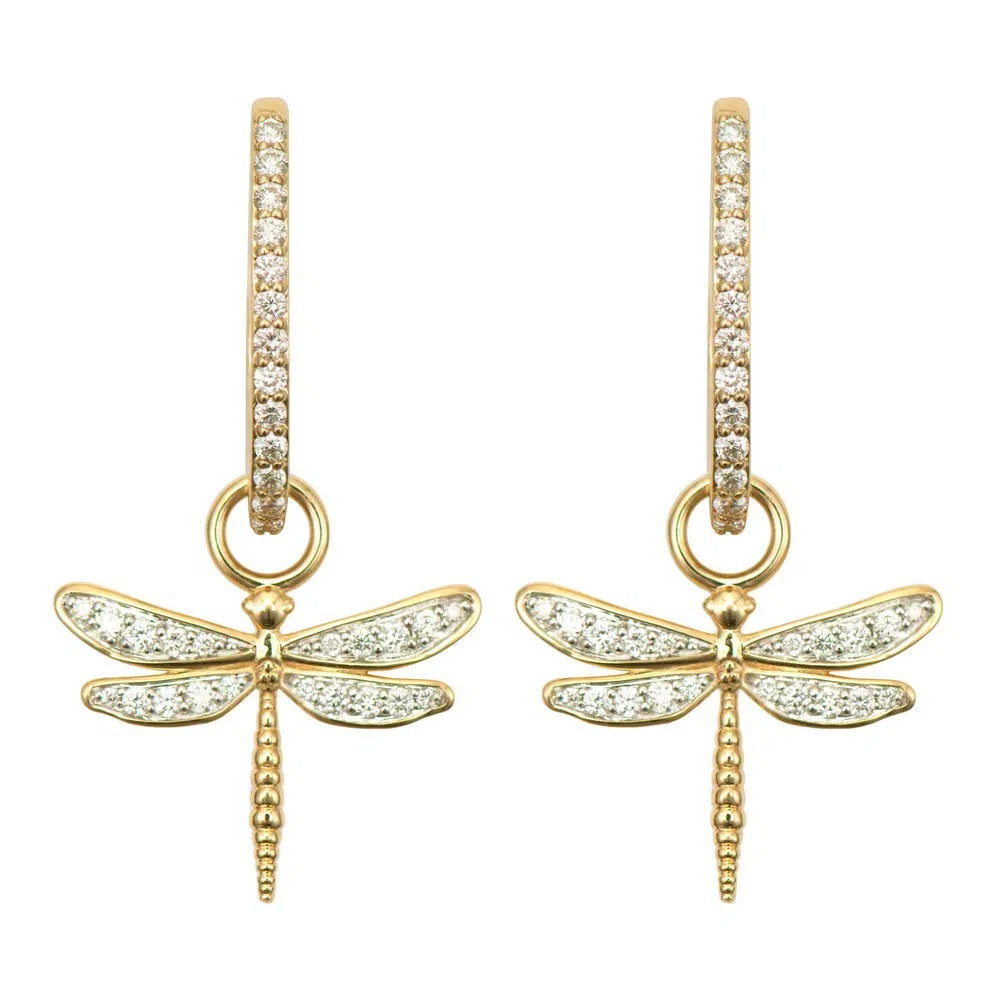 Small Dragon Fly Earring Charms
