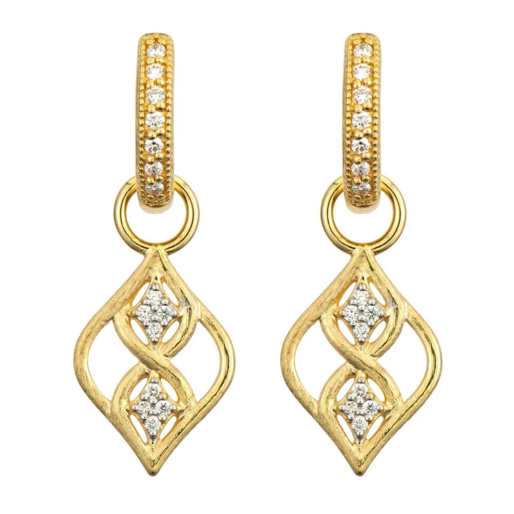 Moroccan Diamond Marquis Earring Charms