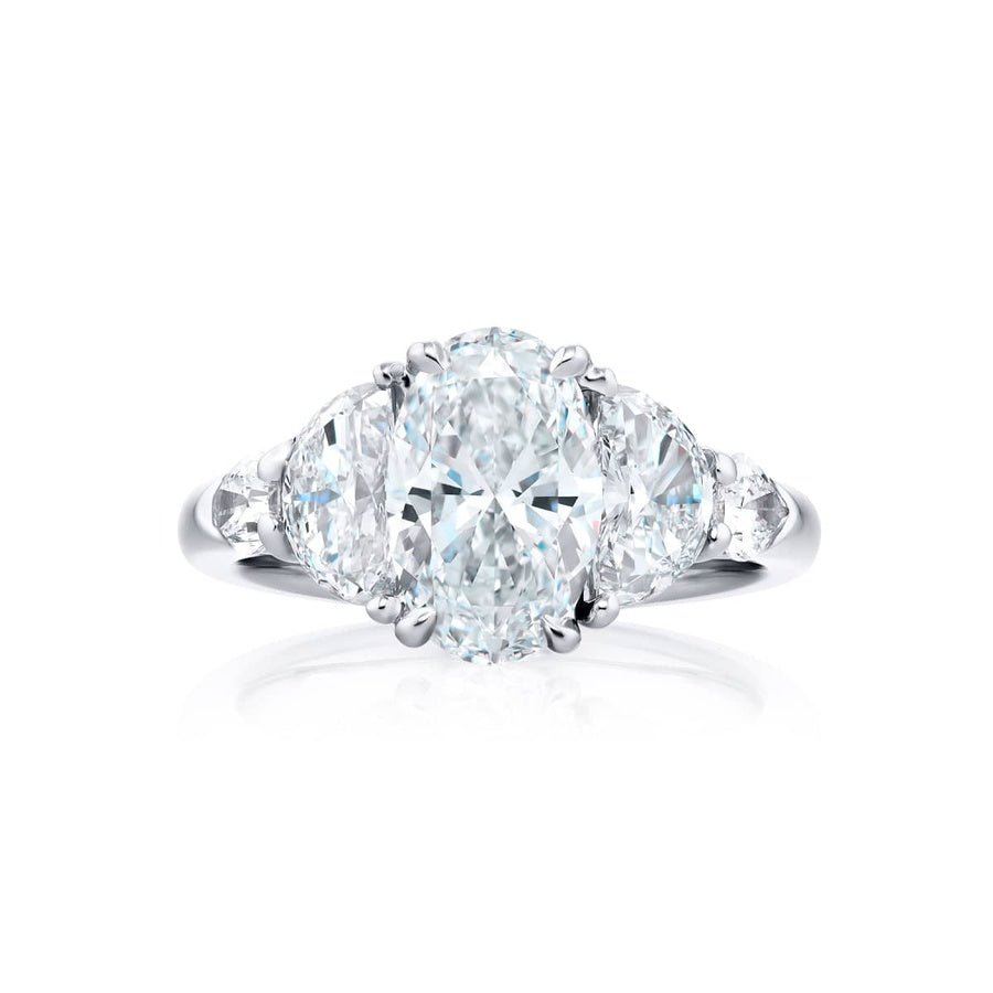 Platinum Oval Diamond GIA Certified Engagement Ring