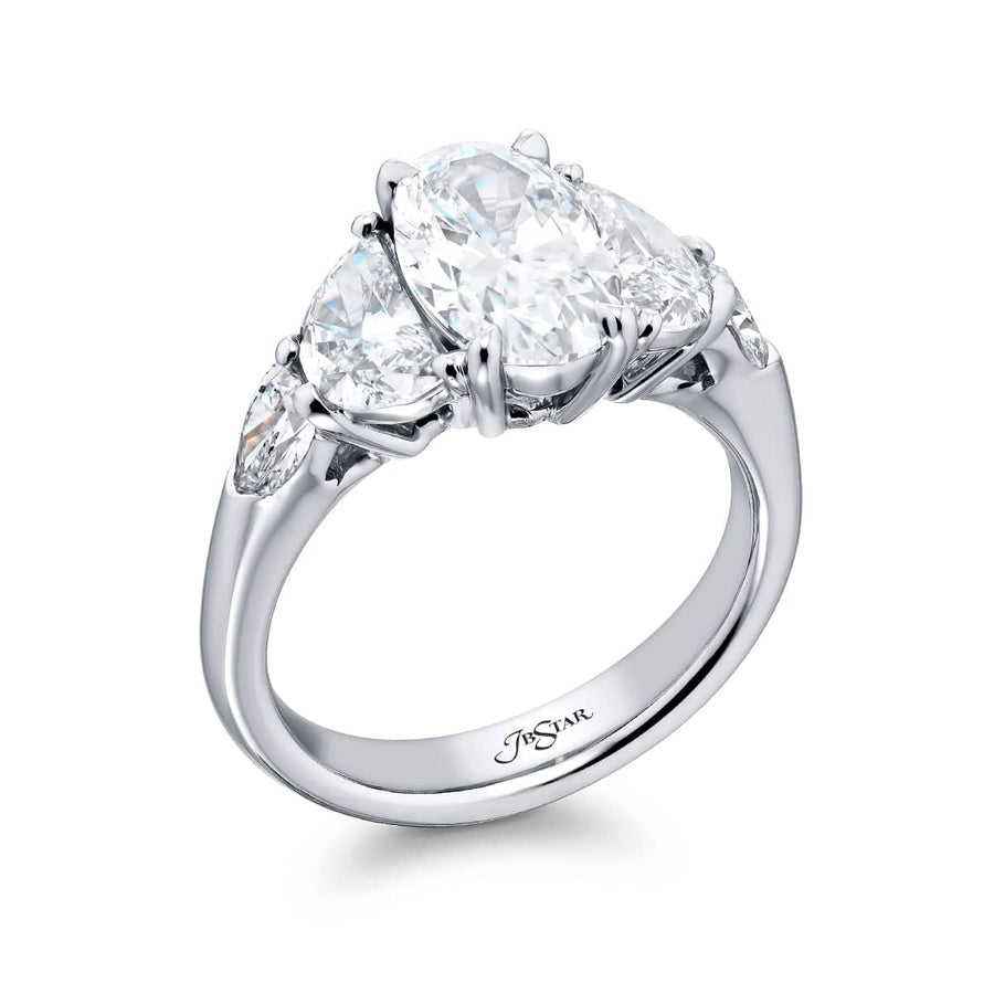 Platinum Oval Diamond GIA Certified Engagement Ring