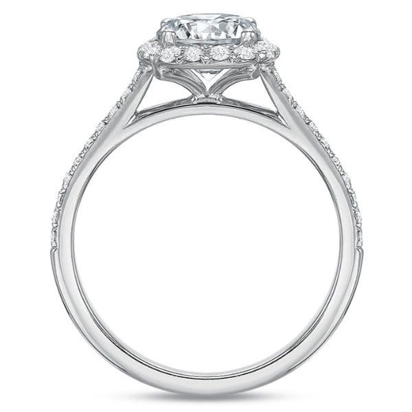 New Aire Cushion Halo Diamond Mounting