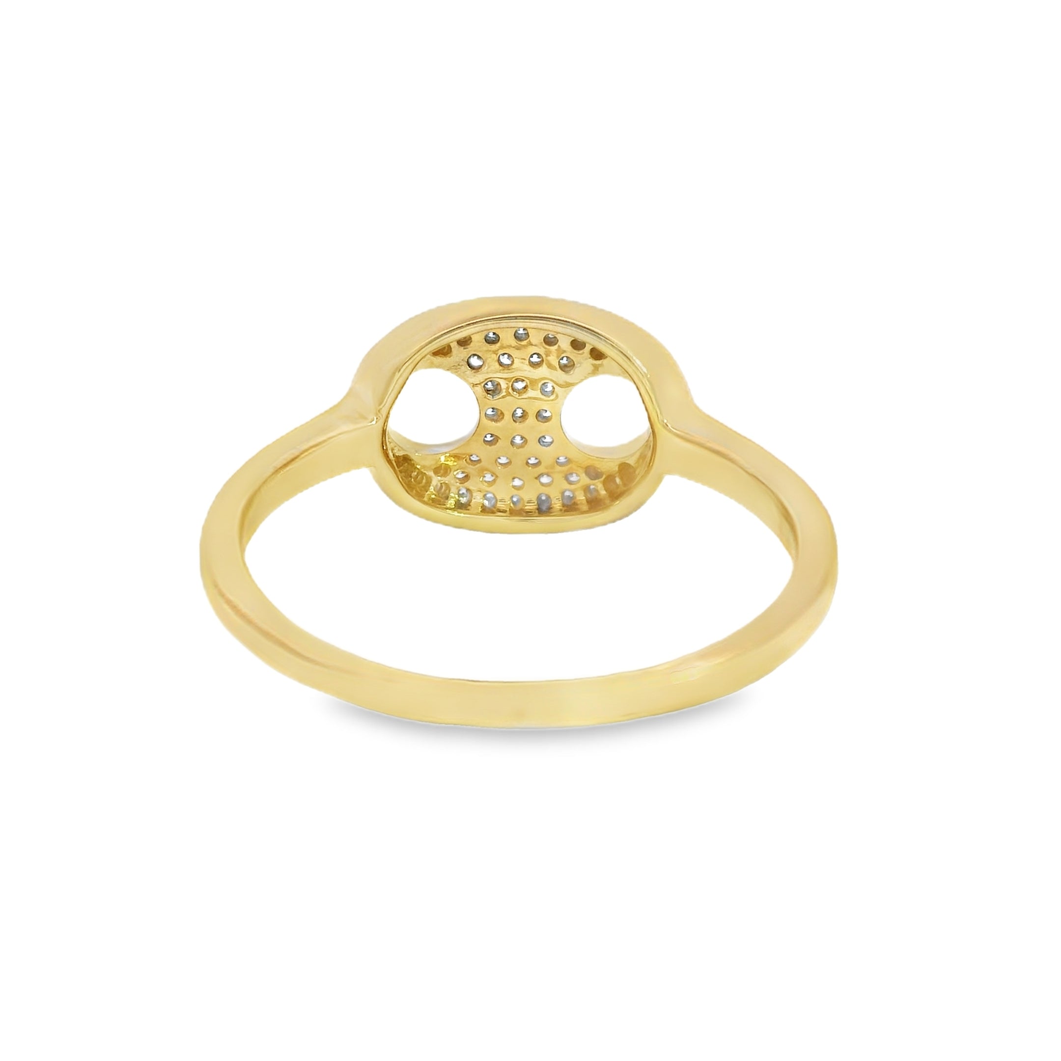 Pavé Diamond Mariner Link Ring