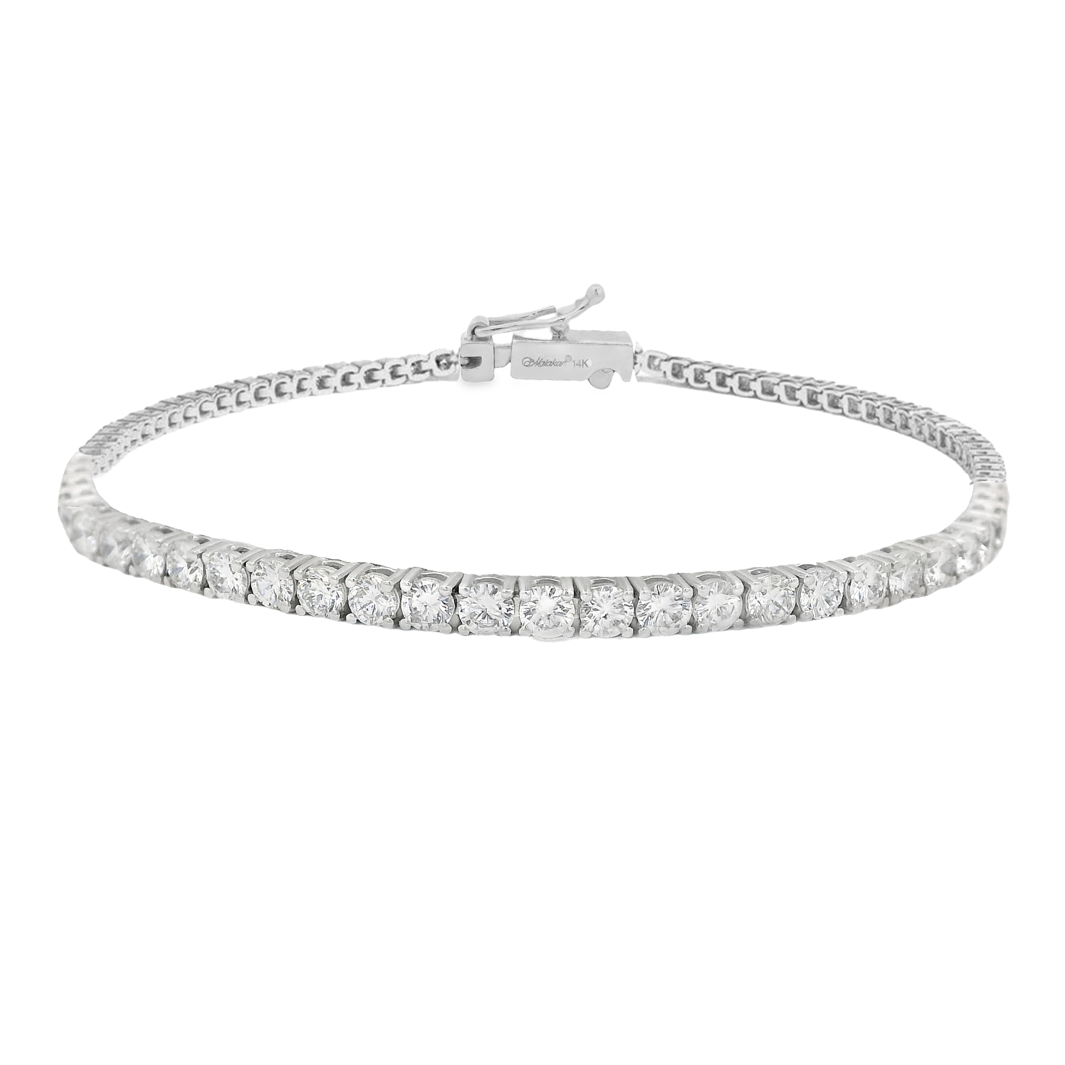 3.97ctw Round Diamond Tennis Bracelet