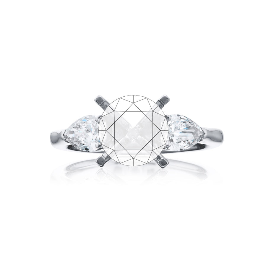 Pink sapphire and diamond ring 2.04 ct. oval pink sapphire