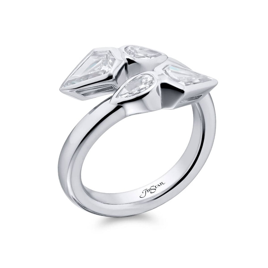 Platinum Kite and Pear-Shaped Diamond Twogether Ring
