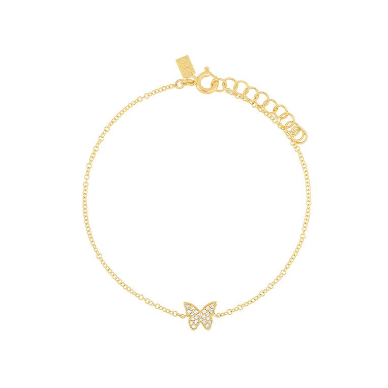 Diamond Butterfly Bracelet