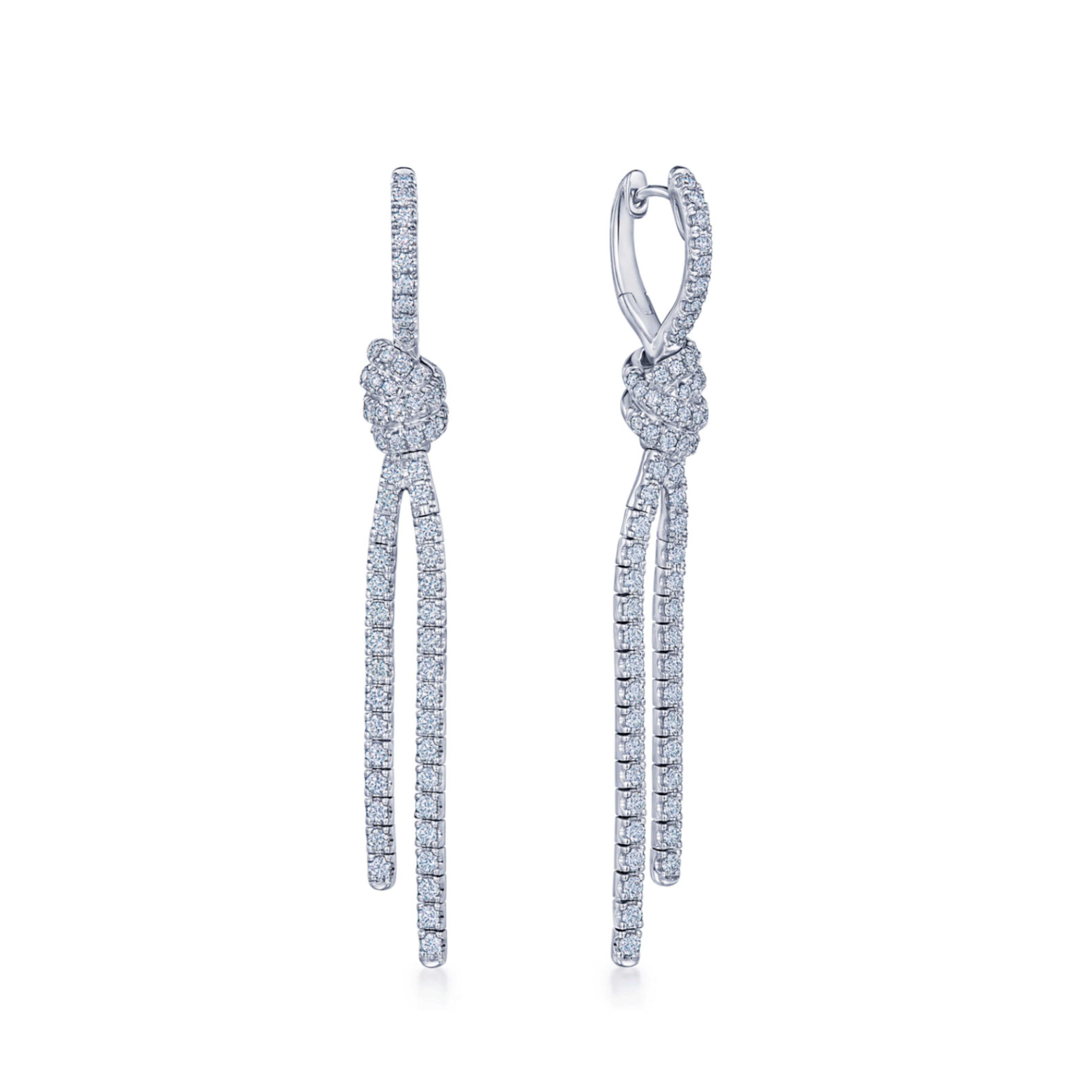 Entwine Diamond Linear Earrings