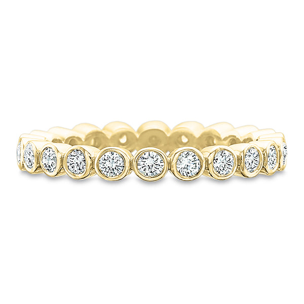 Bezeled Round Diamond Eternity Band