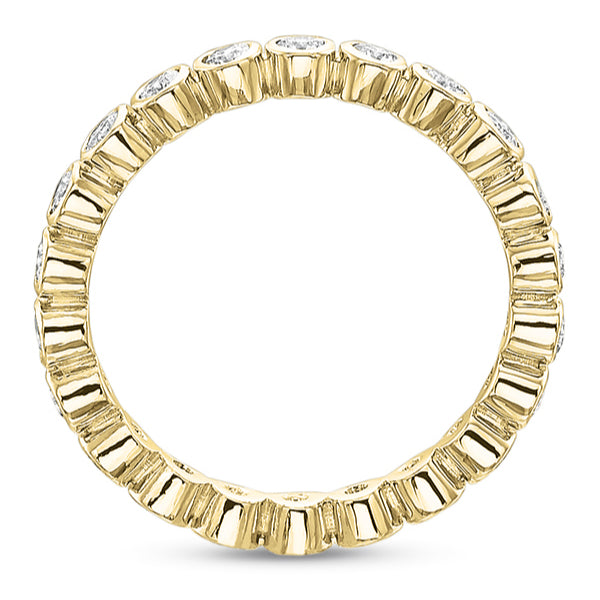 Bezeled Round Diamond Eternity Band