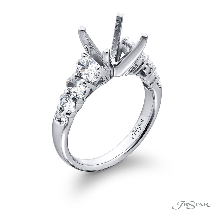 Platinum Round Diamond Semi-Mount