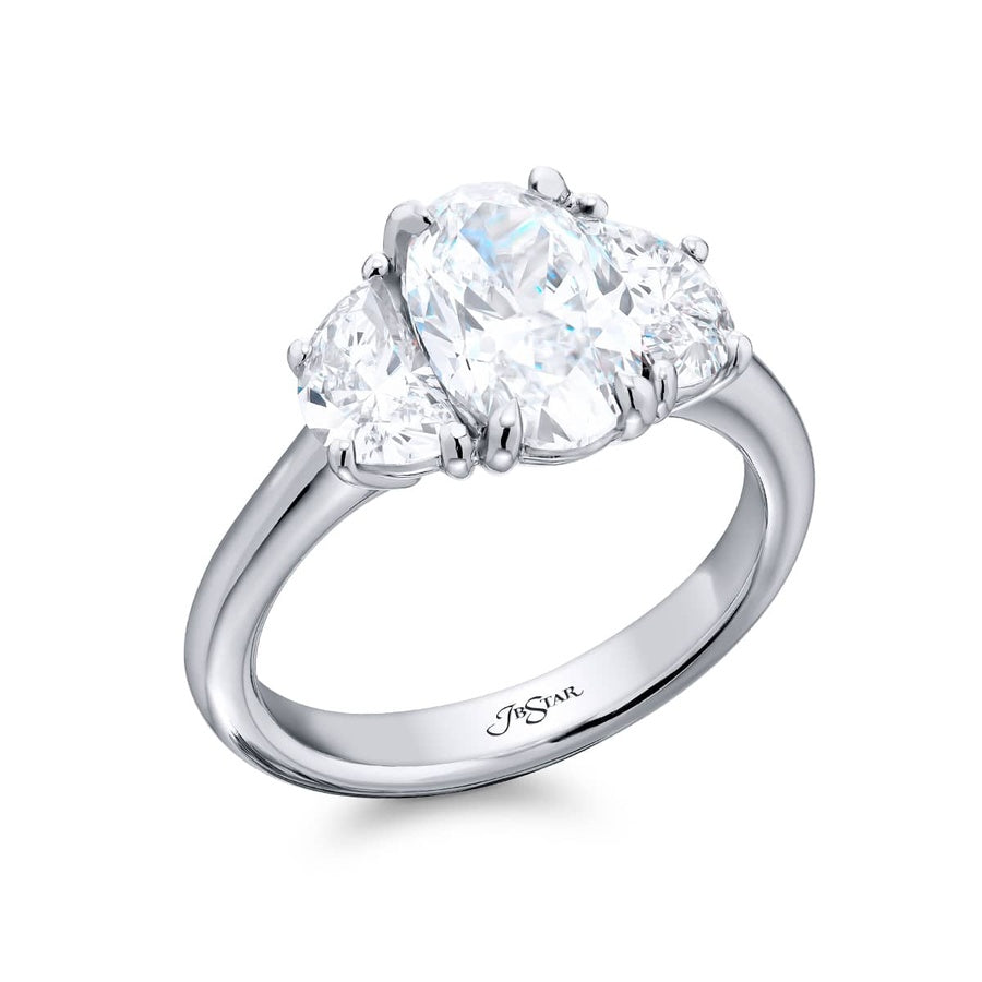 Platinum Oval Diamond GIA Certified Engagement Ring