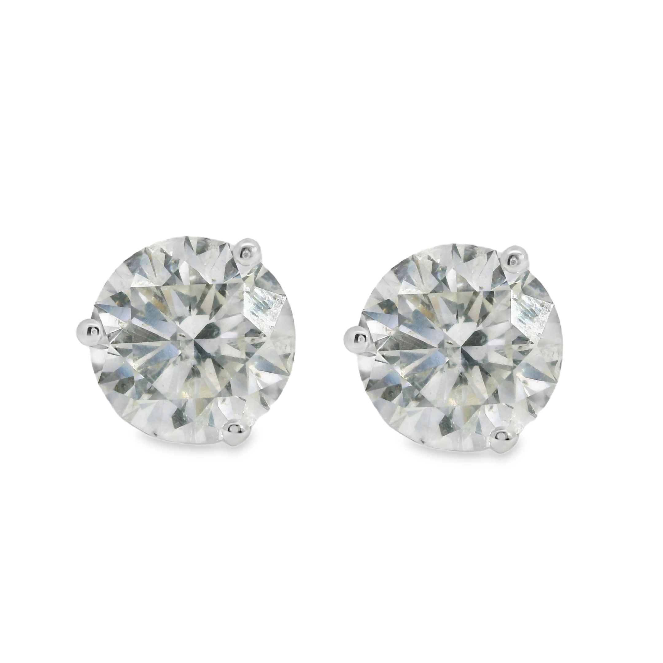 6.02ctw Round Diamond Stud Earrings
