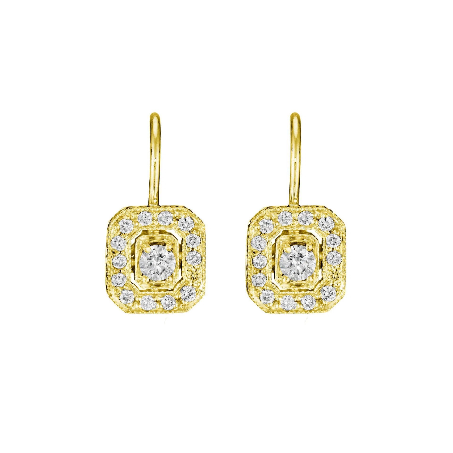 Classic Emerald Shape Earrings
