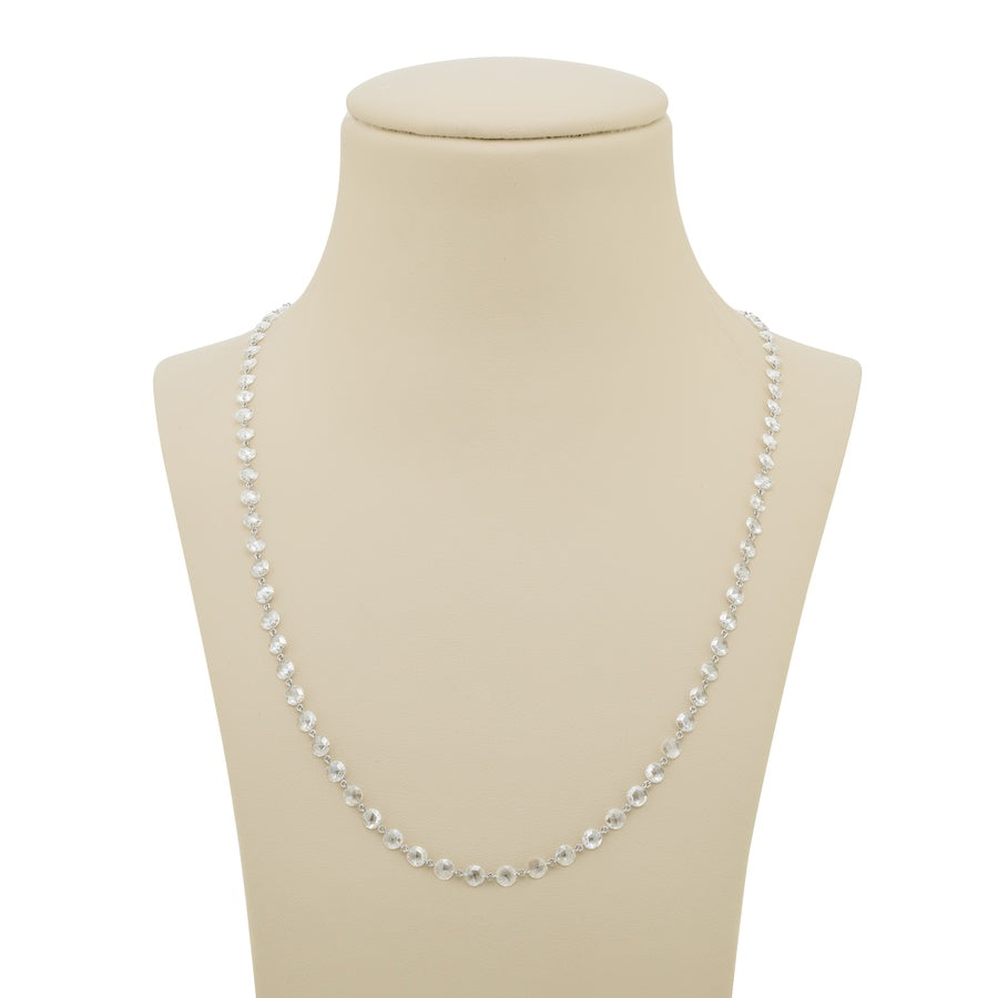 Platinum Rose-Cut Diamond 20 Inch Chain