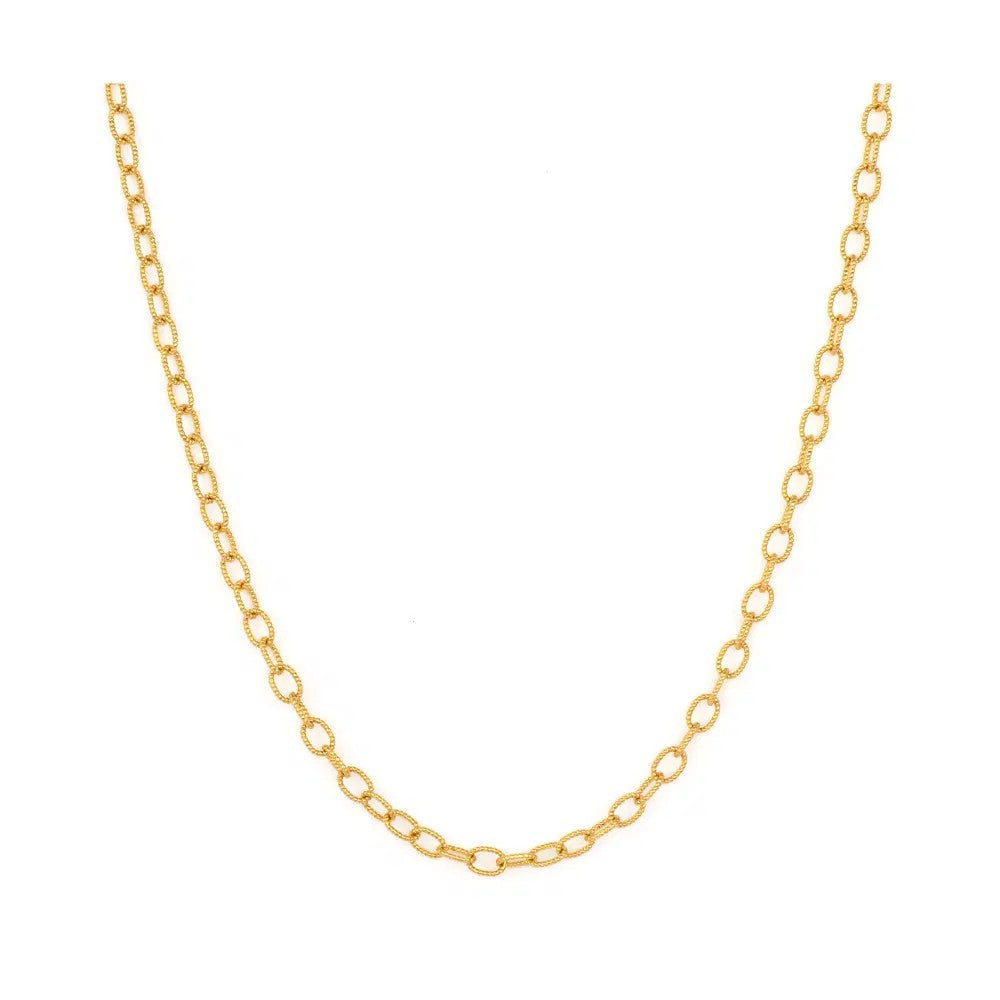 Classic Medium Textured Oval Chain