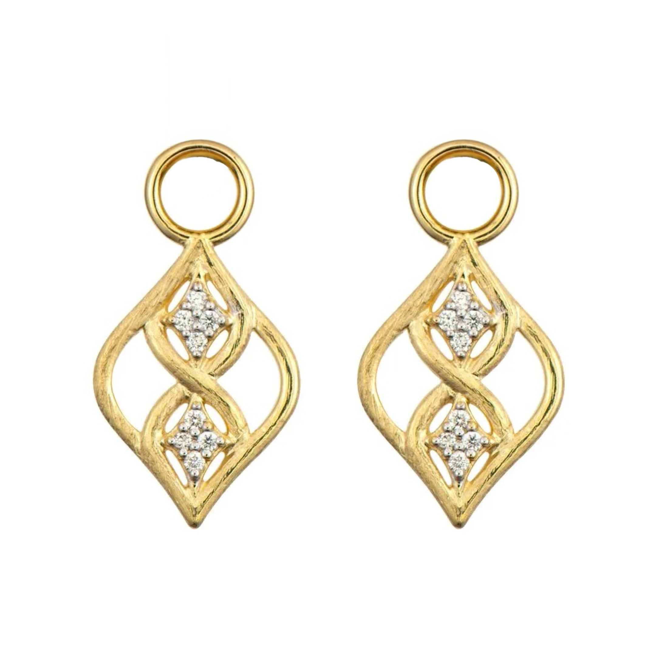 Moroccan Diamond Marquis Earring Charms