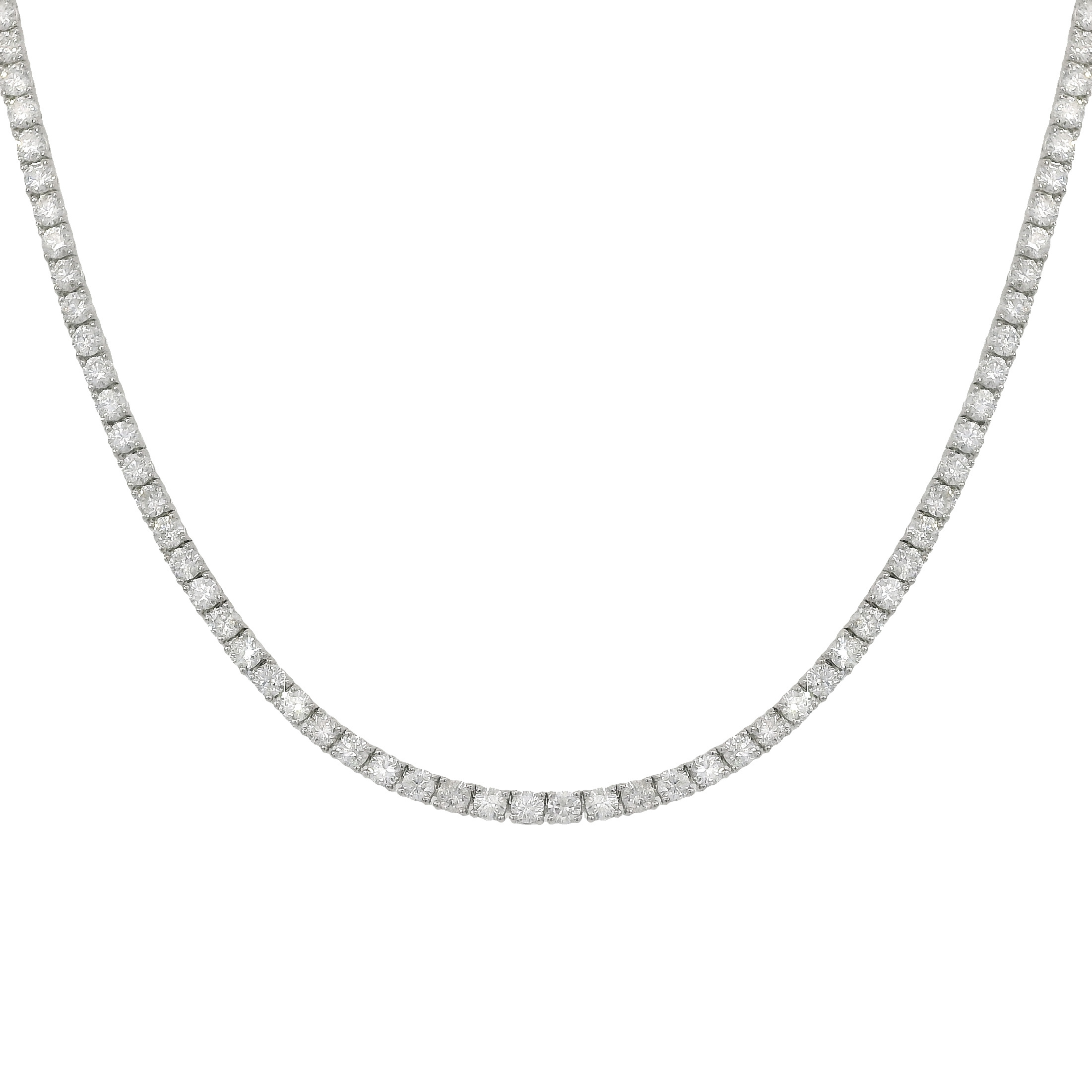6.00ctw Four-Prong Diamond Tennis Necklace