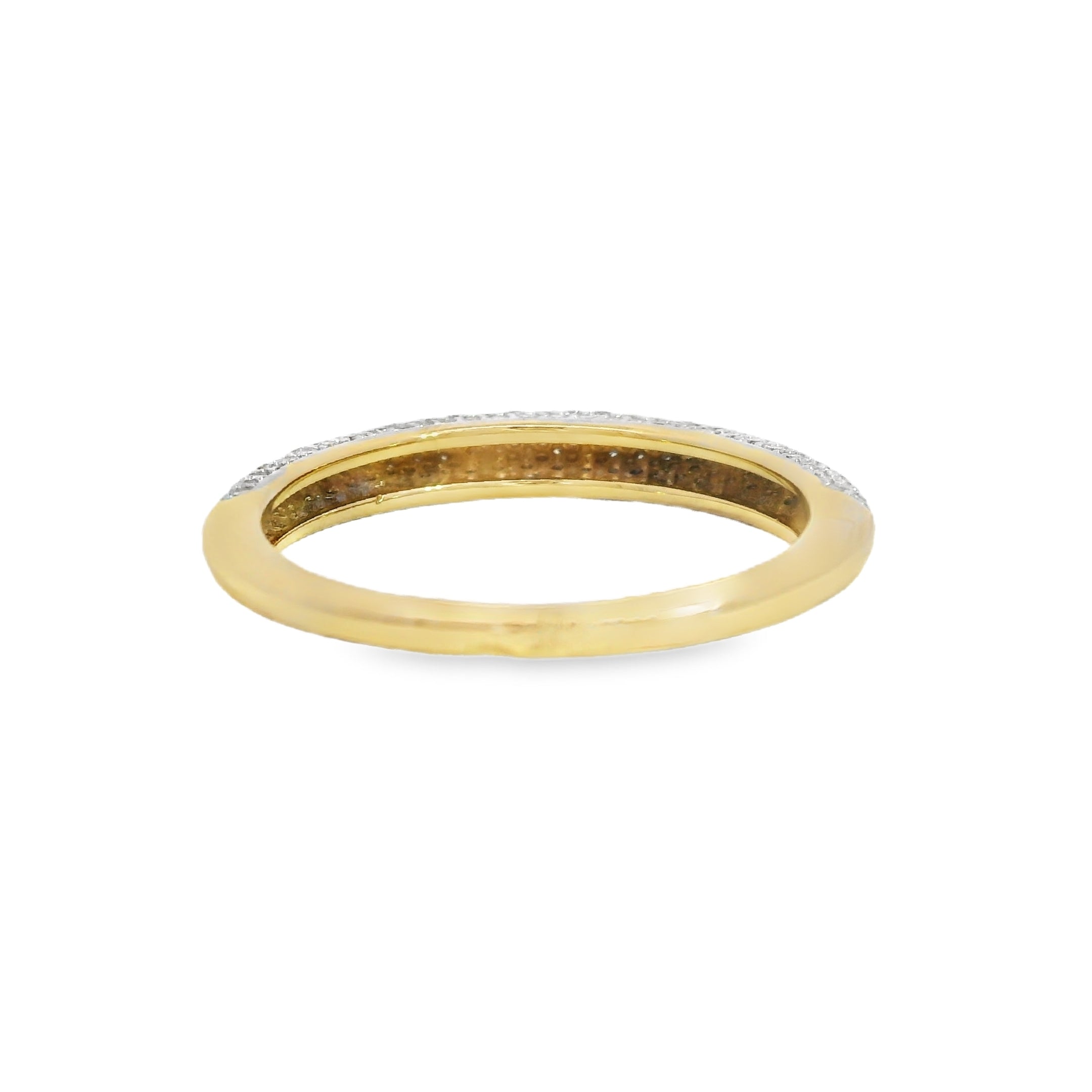 Pavé Diamond Slim Domed Ring