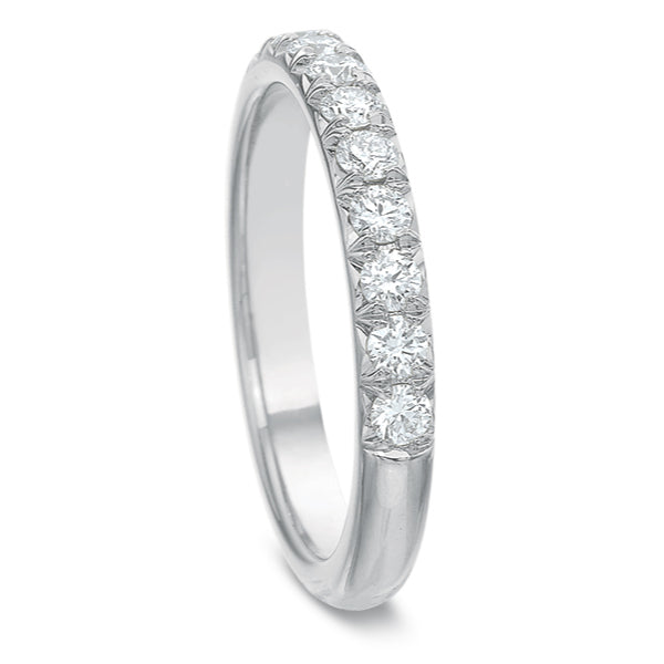 French Cut Flush Fit Diamond Anniversary Band