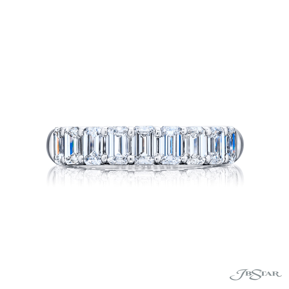 Emerald Cut Diamond Band