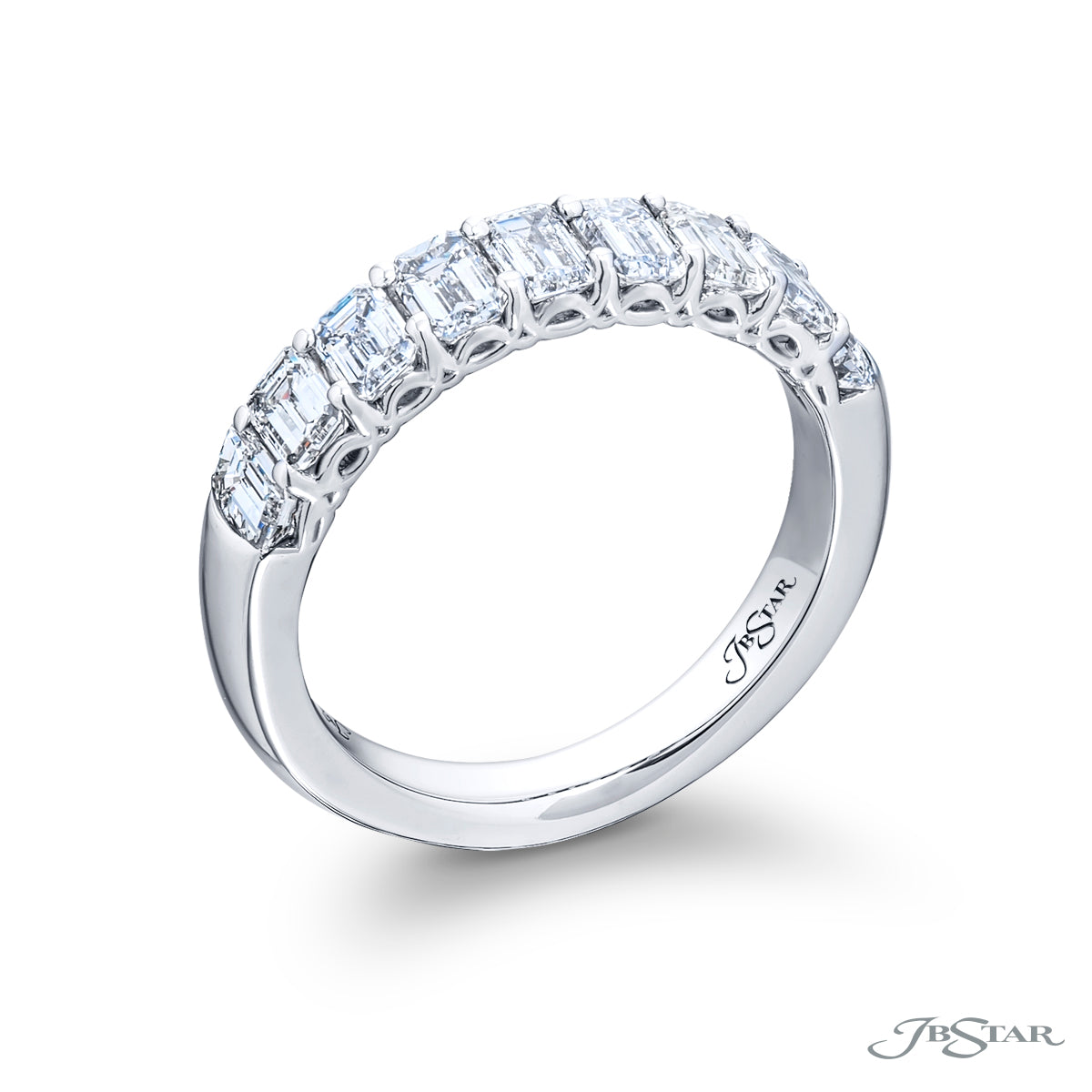 Emerald Cut Diamond Band