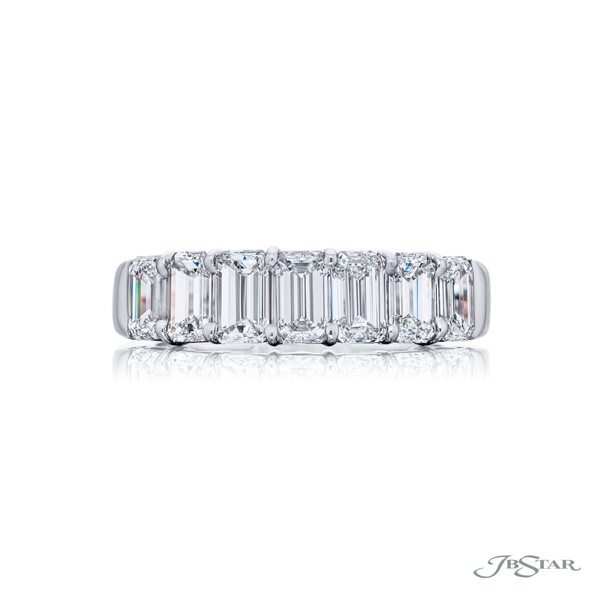 Emerald Cut Diamond Band