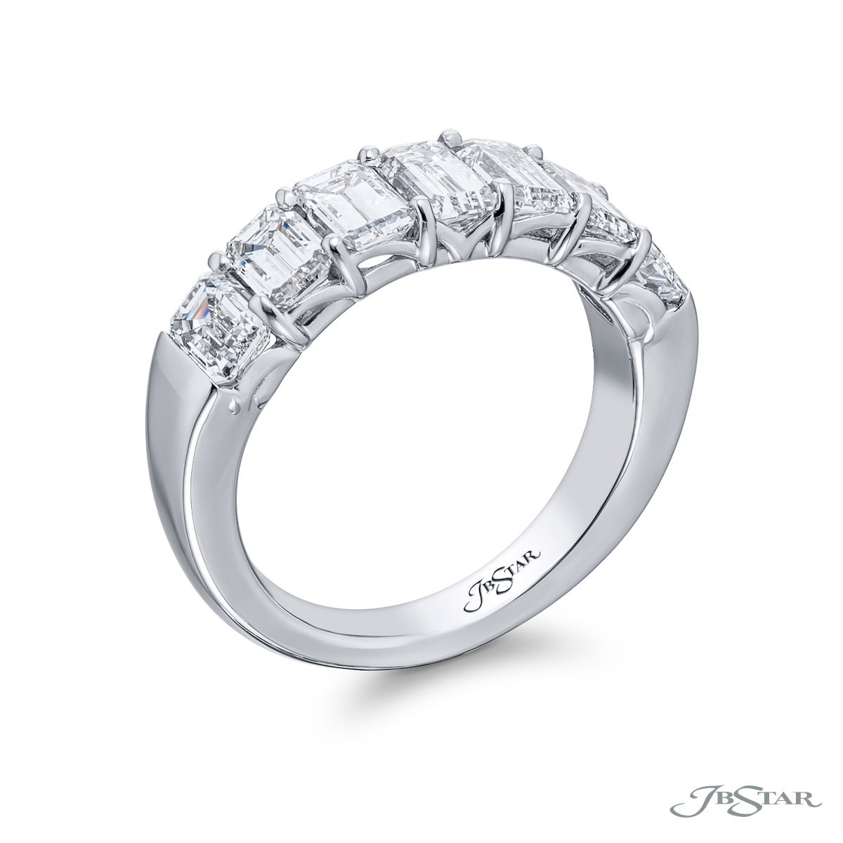 Emerald Cut Diamond Band