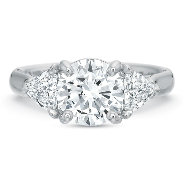 Flush Fit Trillion Side Stone Mounting