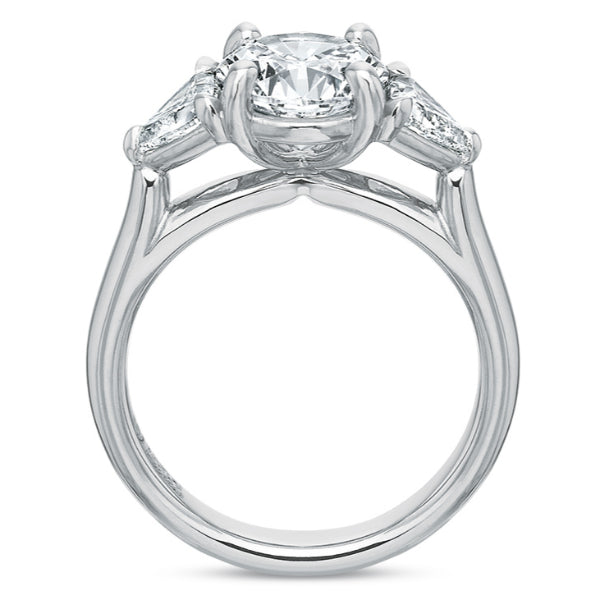 Flush Fit Trillion Side Stone Mounting