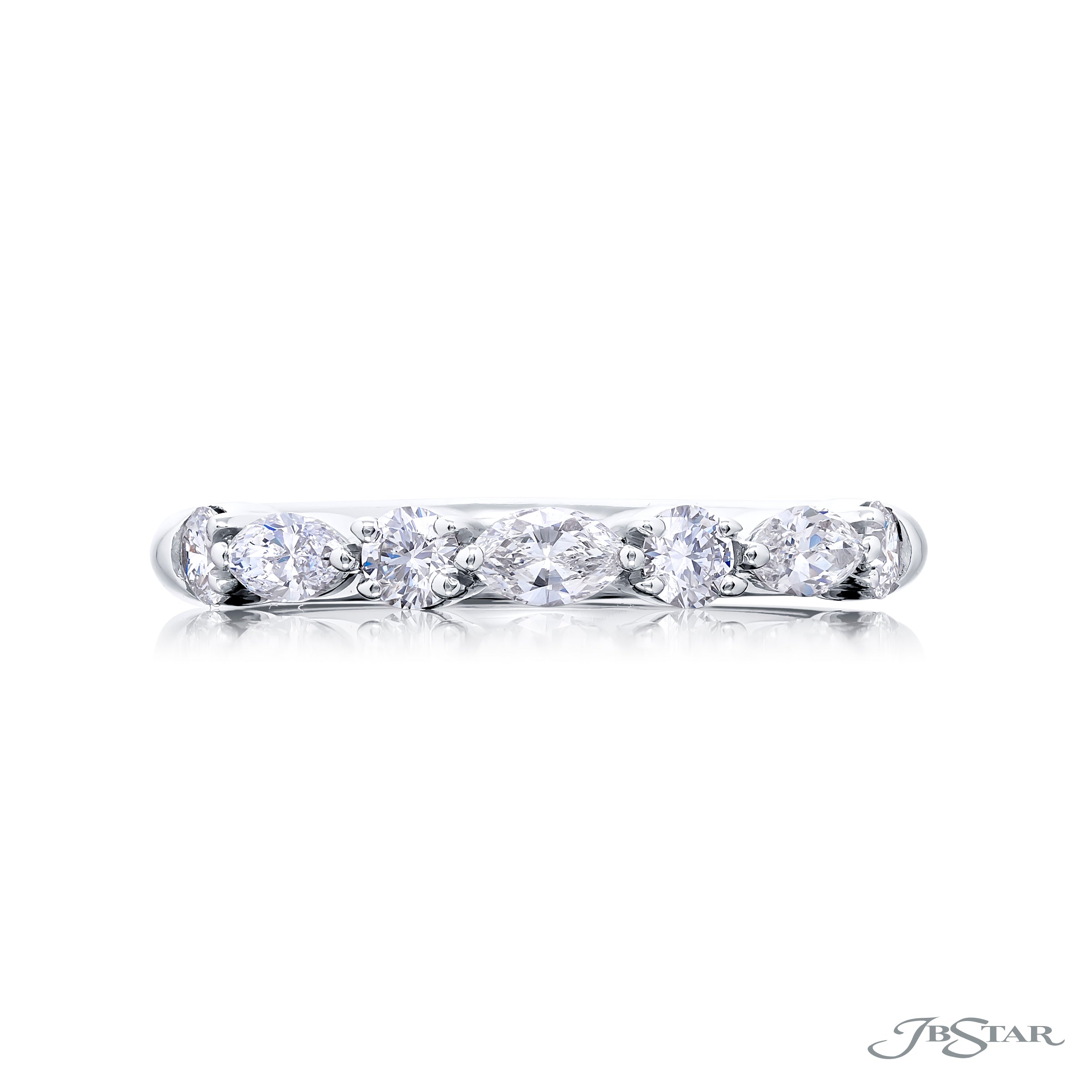 Marquise and Round Diamond Band