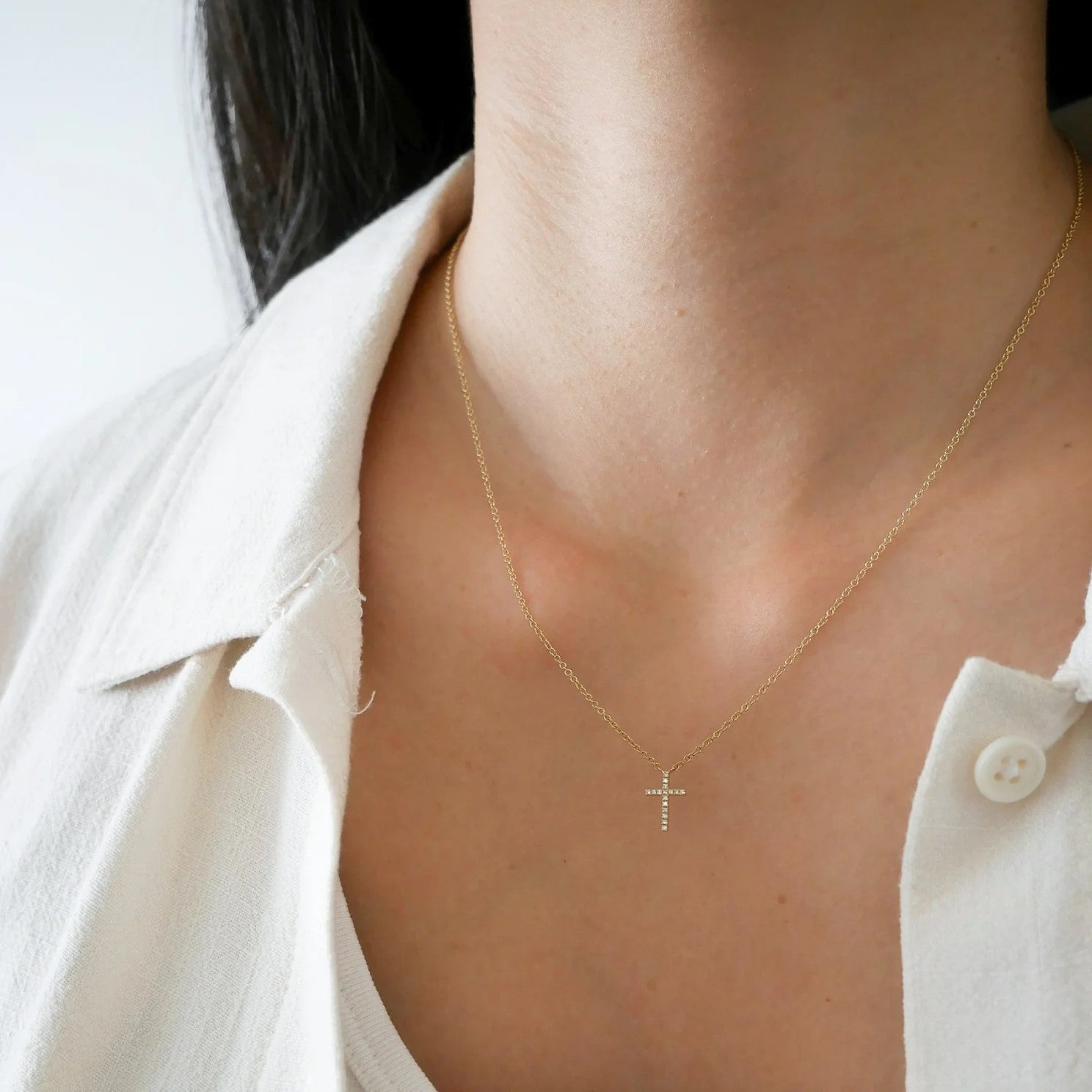 Diamond Cross Necklace