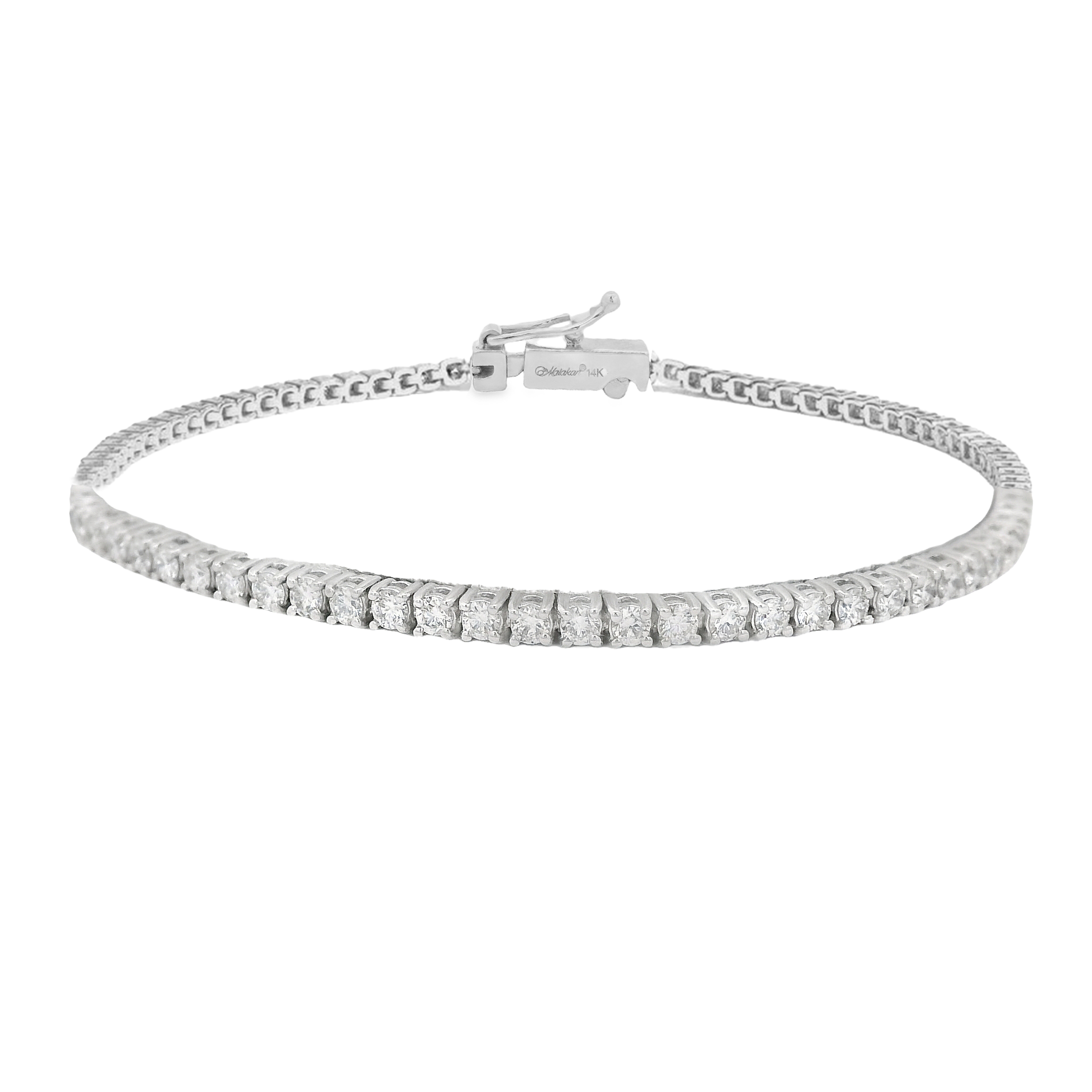 2.06ctw Round Diamond Tennis Bracelet