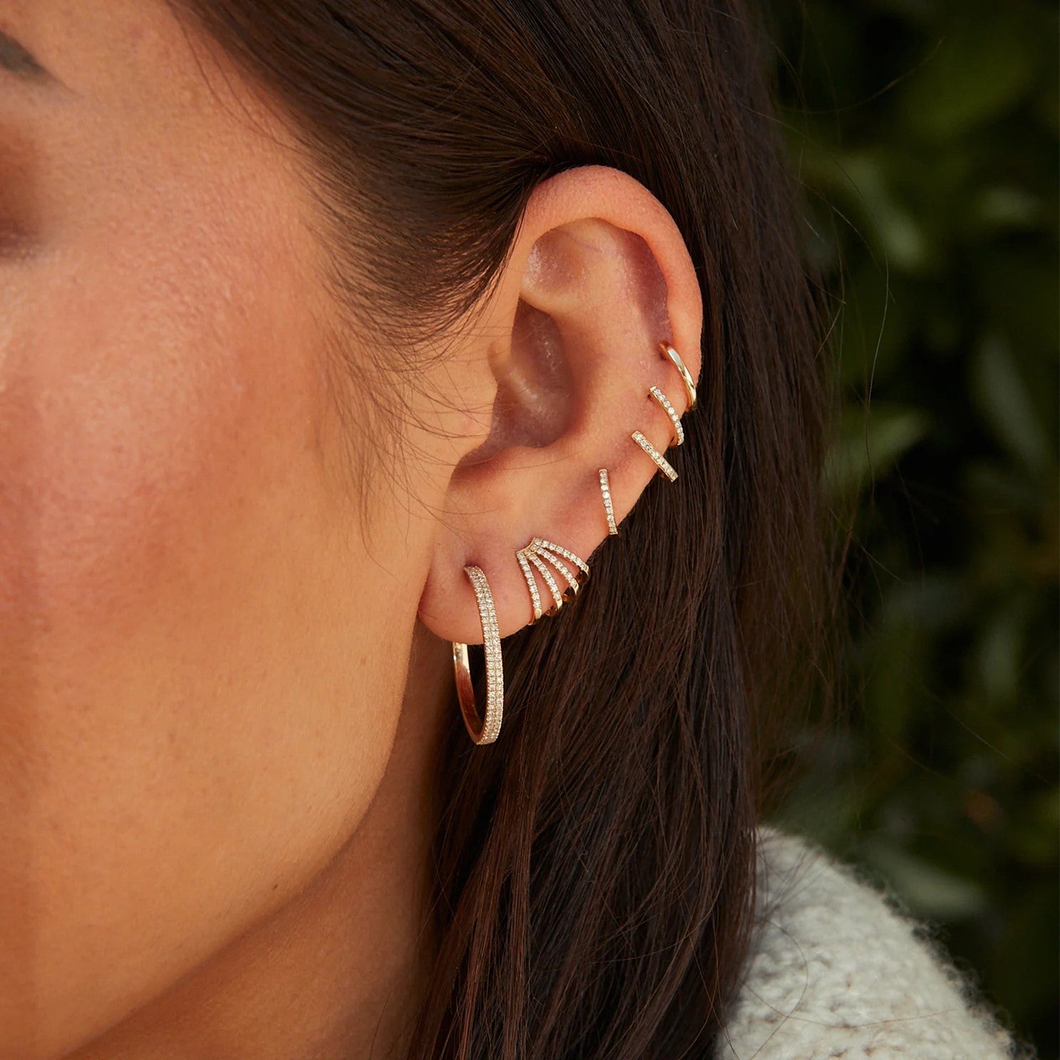 Gold Mini Huggie Earring