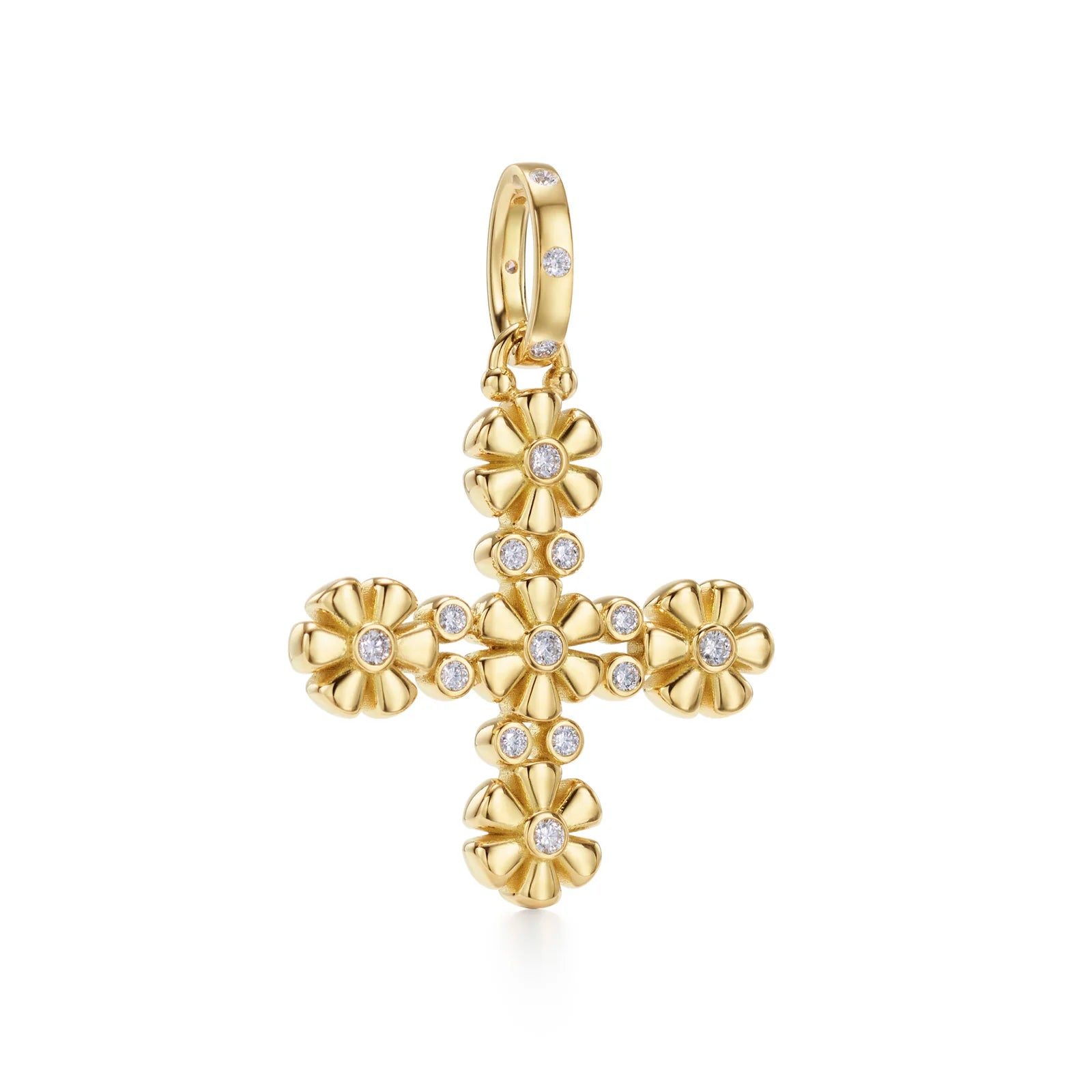 Fiori Cross Pendant