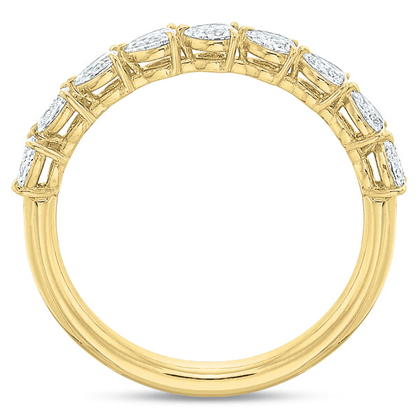 Petite Grand Aire Pear Diamond Anniversary Band