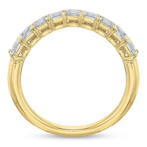 Grande Aire East/West Emerald Cut Diamond Anniversary Band