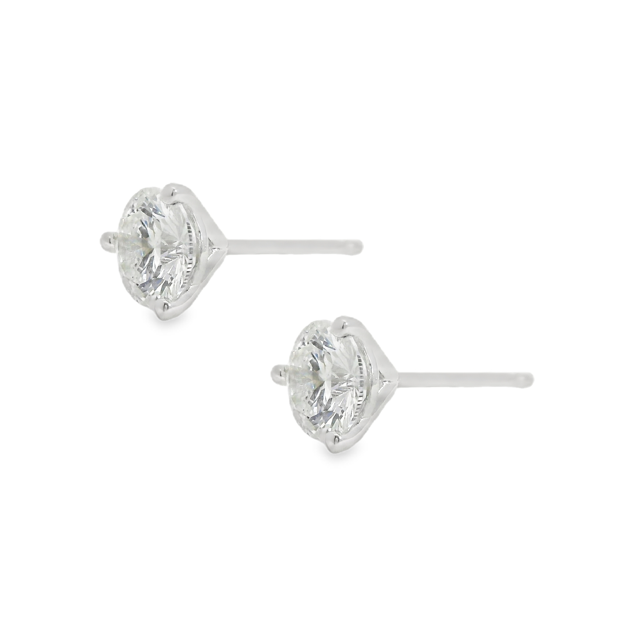 1.22ctw Round Diamond Stud Earring