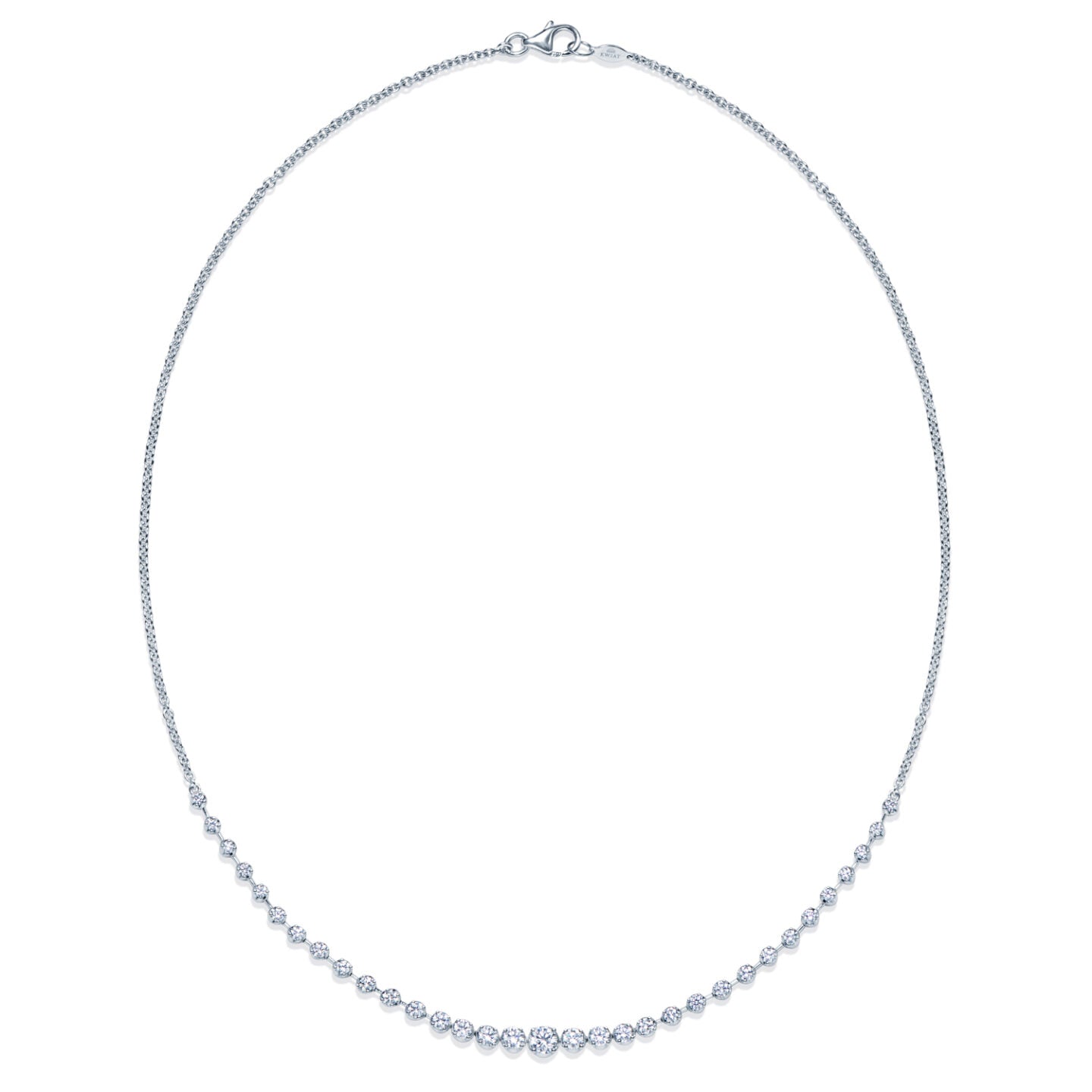 Starry Night Demi Line Necklace with Diamonds